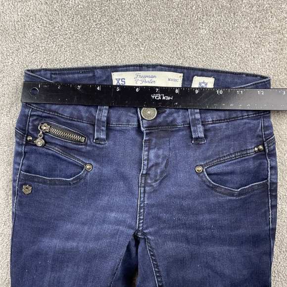 Freeman T. Porter Jeans Women's XS Cigarette Skinny Dark Wash European Denim - Picture 9 of 13